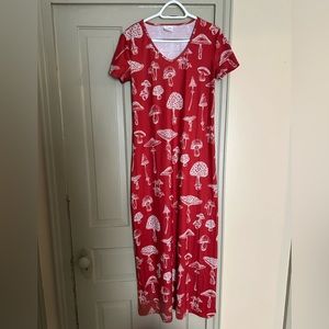 Mushroom maxi dress
